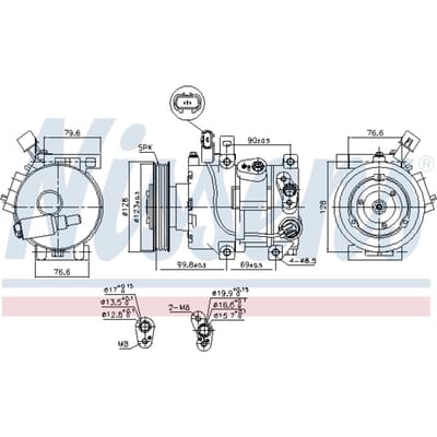 Compressor airconditioning NISSENS 890562