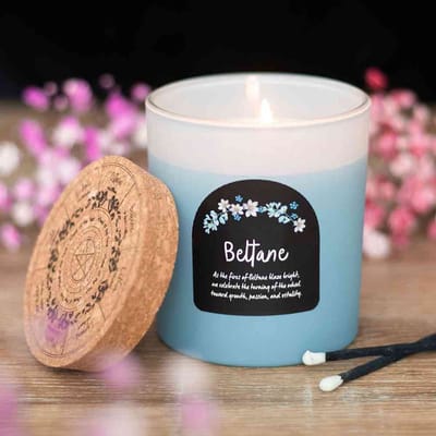 Something Different - Beltane Orange Blossom Wheel of the Year Geurkaars - Blauw