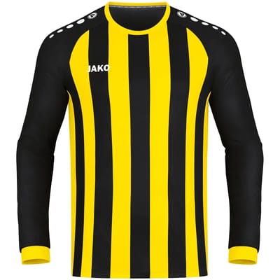Jako Inter Voetbalshirt Lange Mouw Heren - Citroen / Zwart | Maat: S