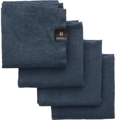 Himla Sunshine Linnen servet - 4 stuks – Silence