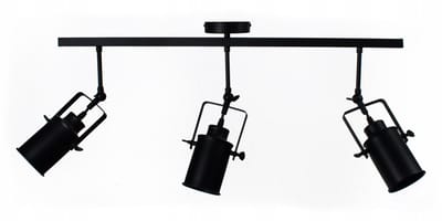 Zwarte Loft Hanglamp - Verstelbaar - 3 lichtpunten