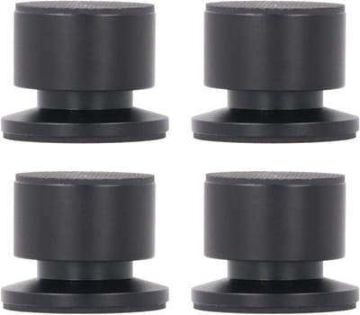 Luidspreker Isolatie Voeten - Anti-Vibratie Pads - Audio Verbetering - Verstelbare Hoogte - 0-3.5mm - Zilver