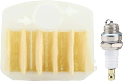 Air filter - L7T spark plug kit - geschikt voor Husqvarna 340 345 346 350 351 353 - vervanging elektrische tuinmachines