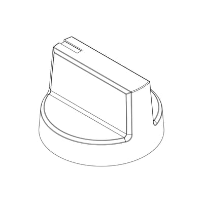 AEG knop, gas, inox 140198887014
