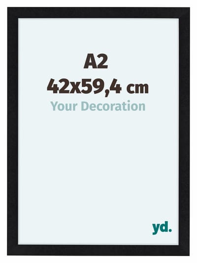 Your Decoration - Fotolijst A2 42x59,4 cm - MDF - Zwart Mat - Como