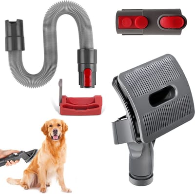 4 STUKS Hondenborstel haarreiniger katten - Grooming Kit Stofzuiger - Hondenborstel Geschikt voor huisdierenhaar ​Geschikt voor Dyson V15 V12 V11 V10 V8 V7 V6-serie Huisdierverzorgingsset Vacuümopzetstuk