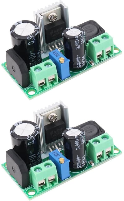 Allecto - Step-down converter - Neerwaartse voedingsmodule - 2 stuks - AC DC naar DC - Instelbare uitgangsspanning - Ideaal voor elektronische proj...