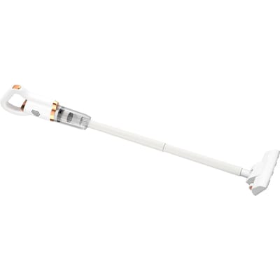 Aspirateur sans fil 2 en 1 Silencieux Rechargeable Aspirateur à main puissant Aspirateur balai vertical avec brosse de sol pour white