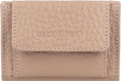 Jack Kinsky Albany Portemonnee RFID Leer 9,5 cm - Dames - Horizontaal - taupe