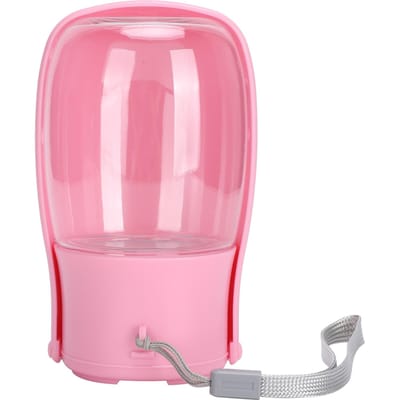 Plastic Huisdier Buiten Reizen Draagbare Opvouwbare Drinkwaterfles Ketel voor Honden Katten Opvouwbaar pink