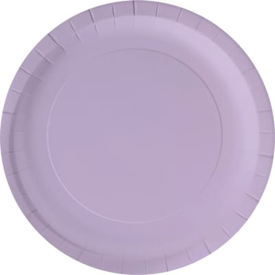Wegwerpbordjes Pastel Paars, 23cm - 8st