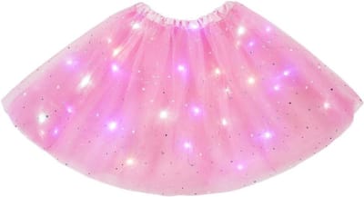 Lichtgevende Tulle Tutu Rok voor Vrouwen met Sequins en Sterren, Ideaal voor Ballet, Feest en Halloween Kostuum