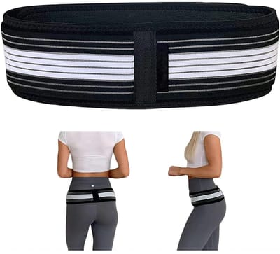 carmdering - Bekkenband - Ondersteuningsband - Rugband - Polyester, ergonomisch, antislip, verstelbaar, voor bekken- & rugpijn - Overdag & 's nachts - Ook als zwangerschapsband