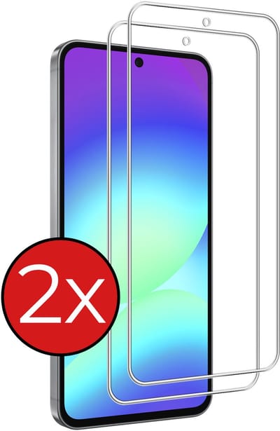 Screenprotector - 2 Stuks - Geschikt voor Samsung Galaxy A56 - Extra Sterk - Beschermglas - Gehard Glas - Tempered Glass - Screen Protector