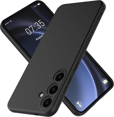 Hoesje geschikt voor Samsung Galaxy A56 5G hoesje Siliconen cover Zwart backcover