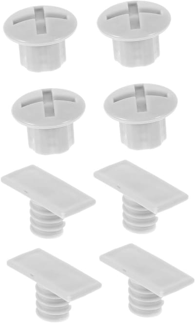Schroefdoppen voor Glijbaan - Speeltoestel Onderdelen - Speeltoestel Onderhoud - Weerbestendig Plastic - 2.80X2.80X2.00CM - Grijs