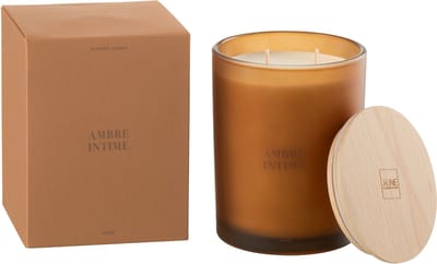 J-Line geurkaars Accords Essentiels - Ambre Intime - oker - 52U