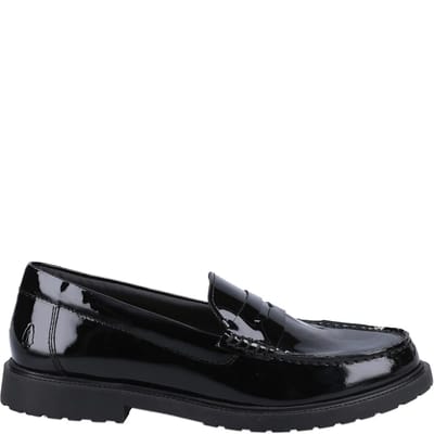Hush Puppies Dames/Dames Verity Leren Loafers (Zwart octrooi)