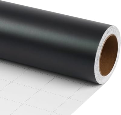 Kerst inpakpapier Mat Zwart - Cadeaupapier voor Verjaardag, Bruiloft en Babyshower - 82,5 m²