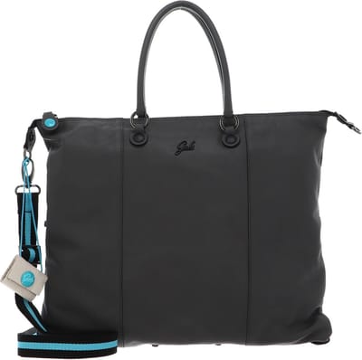 Gabs Leren Schoudertas G3 Plus TG Tender Black Shoulder Bag Asfalto Antraciet