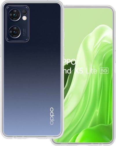 Hoesje Geschikt voor OPPO Find X5 Lite - Sterk & Shockproof - Hoes Cover - Siliconen Case - Transparant