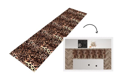 Keukenloper - Loper keuken - Dierenprint - Luipaard - Design - Luxe - 200x50 cm - Keukenloper vinyl
