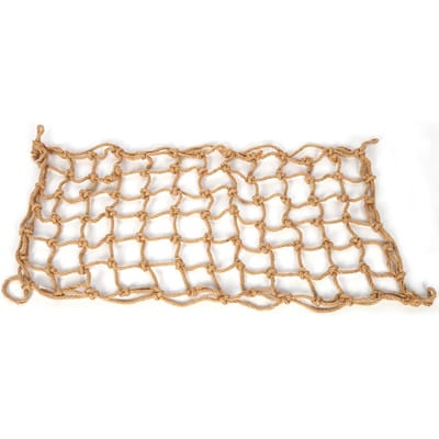 1 STKS Hennep Touw Medium Grote Papegaaien Klimnet Hangende Schommel Vogelspel Kooi Speelgoed beige
