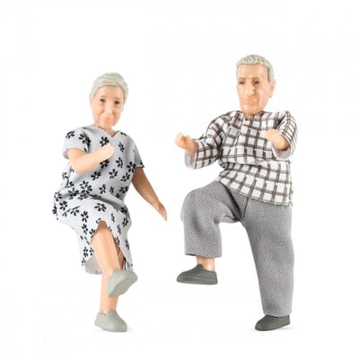 Lundby poppenhuisfiguren opa en oma Jamie - speelgoed poppenhuis.