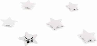 Magnet Star - silver - set 6 pcs