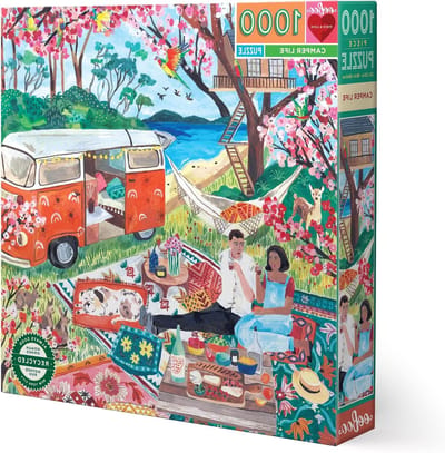 Legpuzzel 1000 stukjes - Volwassen puzzel - Ontspannen tijdverdrijf - Duurzame materialen - 58.5 x 58.5 cm - Multicolour