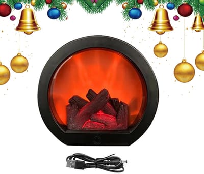 Led Sfeerhaard - Sfeerhaard - Mini Open Haard Lantaarn - open haard - verlichting - open haard - sfeerverlichting - Gesimuleerde houtskoolhaardverlichting - Decoratie voor binnentuin - Sfeervolle kerstverlichting - Sfeervolle Halloween-verlichting