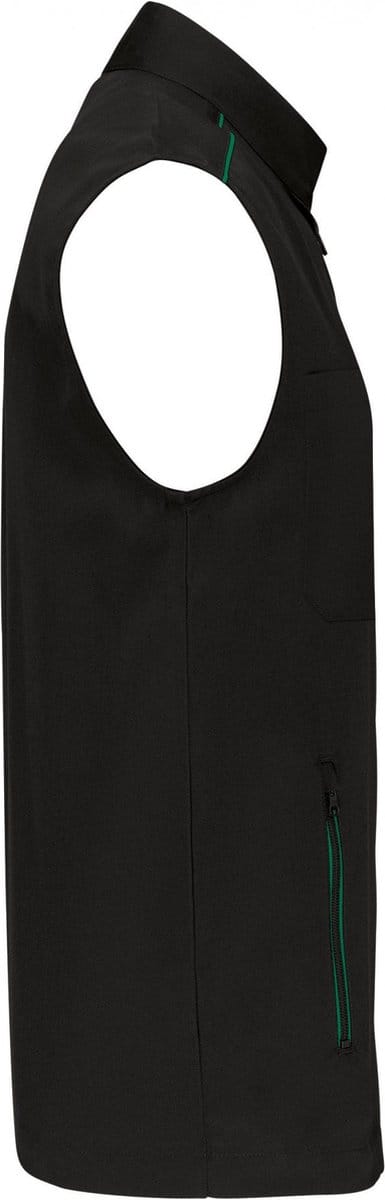 WK. Designed To Work Gilet Day To Day WK6148 - Black / Kelly Green - 5XL