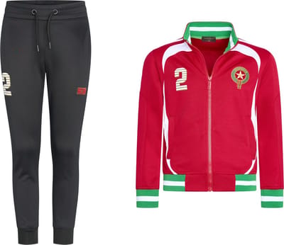 Cappuccino Italia - WK2026 Trainingspak Marokko - Leeuwen van de Atlas - Rood - Maat 92