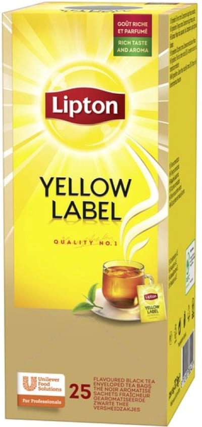 Lipton Yellow Label - doos 25 theezakjes plant based