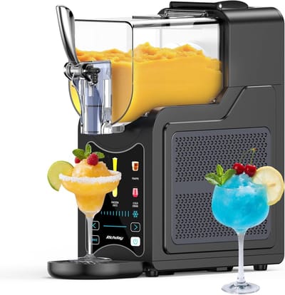 Slush-ijsmachine - Softijsmaker - Verfrissende Dranken Maken - Stille Werking - 2 liter - Zwart