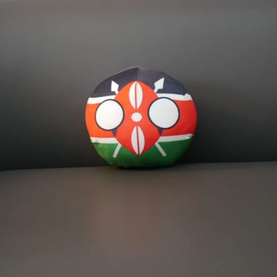 2010Cm De Republiek Kenia Pluche Speelgoed Landbal Gevulde Pop Hanger Huisdecoratie black