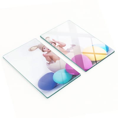 Multifunctionele decoratieve glazen paasborden voor in de keuken, 2x30x52 cm