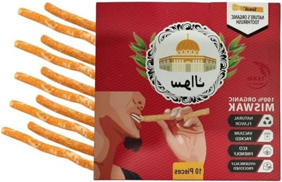 Miswak Stukken - Natuurlijke Tandenborstel - Mondhygiëne - Vacuüm Verzegeld - 10 Stuks - Natuurlijk