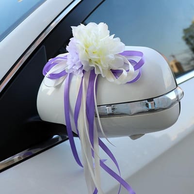 Nieuwe kunstmatige bloemen bruiloft auto decoratie kit romantische zijden roos pioenroos Valentijnsdag cadeau feest feestelijke auto bloem