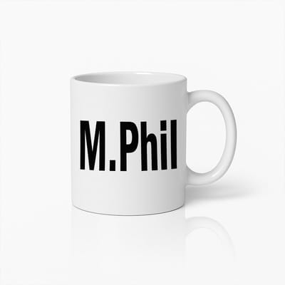 M.Phil Koffiemok 330ml – Academische Scholar Mok – Uniek Cadeau voor Studenten, Onderzoekers & Universitaire Afgestudeerden