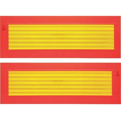 IWH ECE 70 097607 Reflectietape Oranje (fluorescerend), Geel reflecterend 1 stuk(s) (l x b) 565 mm x 195 mm