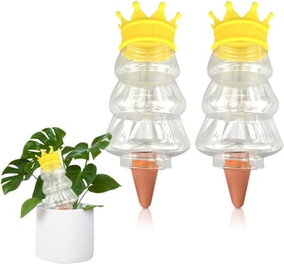 Automatische druppelirrigatie set voor potten, 2 stuks, ideaal voor vakantie, plantenverzorging en balkonbeplanting