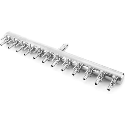 12 Joints Aquarium Vanne de Contrôle de Débit d'Air Aquarium Régulateur Acier Inoxydable Accessoires white