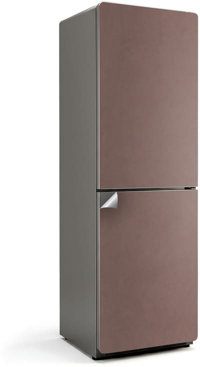Wallfluent Koelkaststickers - Bruin Koelkast Folie - 60 cm x 190 cm - Bruin Koelkaststickers - Waterdichte Koelkast Sticker - Koelkast Cover - Koelkast Decoratie Stickers - Koelkast Cover