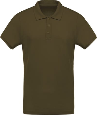 Kariban Menselijk Biologisch Pique-Pique-Poloshirt (Mosgroen)