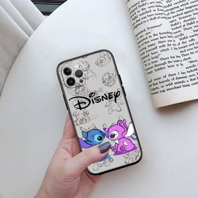 MH84 Lilo Stitch Telefoonhoesje voor iPhone 7 8 11 12 13 14 15 16 17 16E XS Pro Max XR X SE Air iPhone 7 8 Plus Vloot
