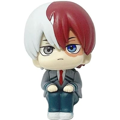 Coffret de figurines My Hero Academia - Midoriya Izuku, Bakugo Katsuki et Todoroki - Jouets de collection anime à offrir brown