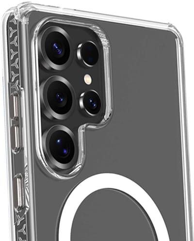 Force Case, AIR XTREM hoesje Geschikt voor Samsung Galaxy S25 Ultra Compatibel met MagSafe Schokbestendig 4m, Transparant