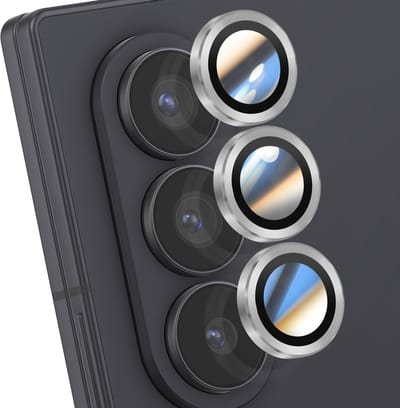 ENKAY, Lens Protector geschikt voor Galaxy Z Fold 7 - Triple Lens, Zilver