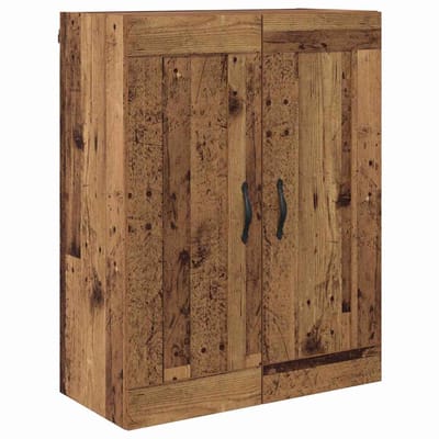 vidaXL - Wandkast - Oud - Hout - 69,5 - x - 34 - x - 90 - cm - Bewerkt - hout